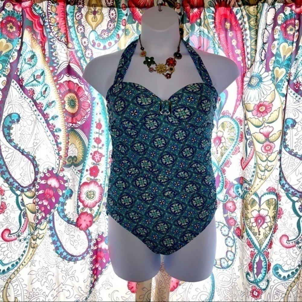 ASSETS by Sara Blakely Halter Top Bathing Suit